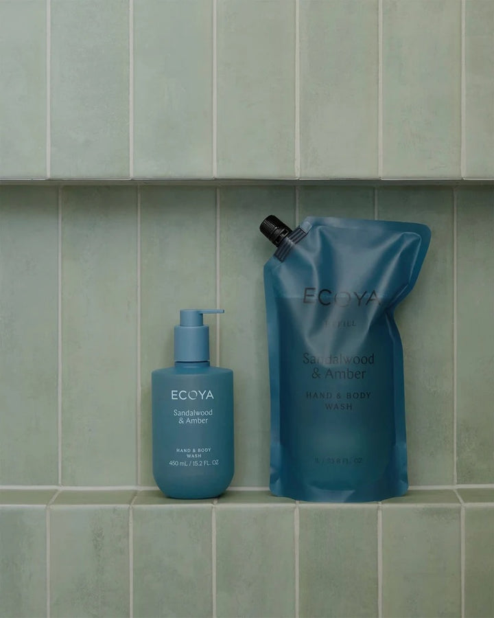 Refill Hand & Body Wash 1000ml  Sandalwood & Amber