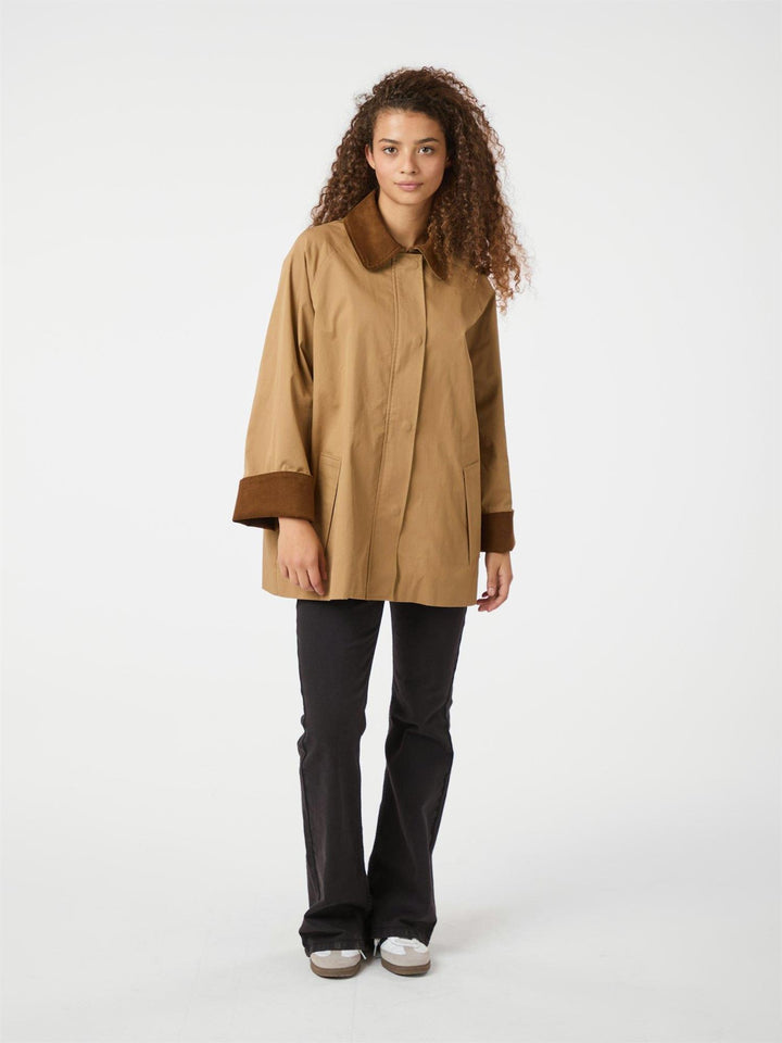 Anastacia Cord Jacket  Dark Tan