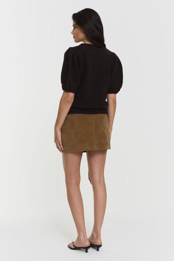 Iris knitted top  Brun