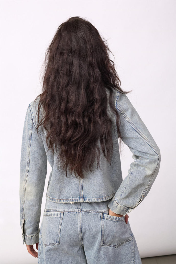 JacksonCC Officer Denim Jacket  Bleach Denim
