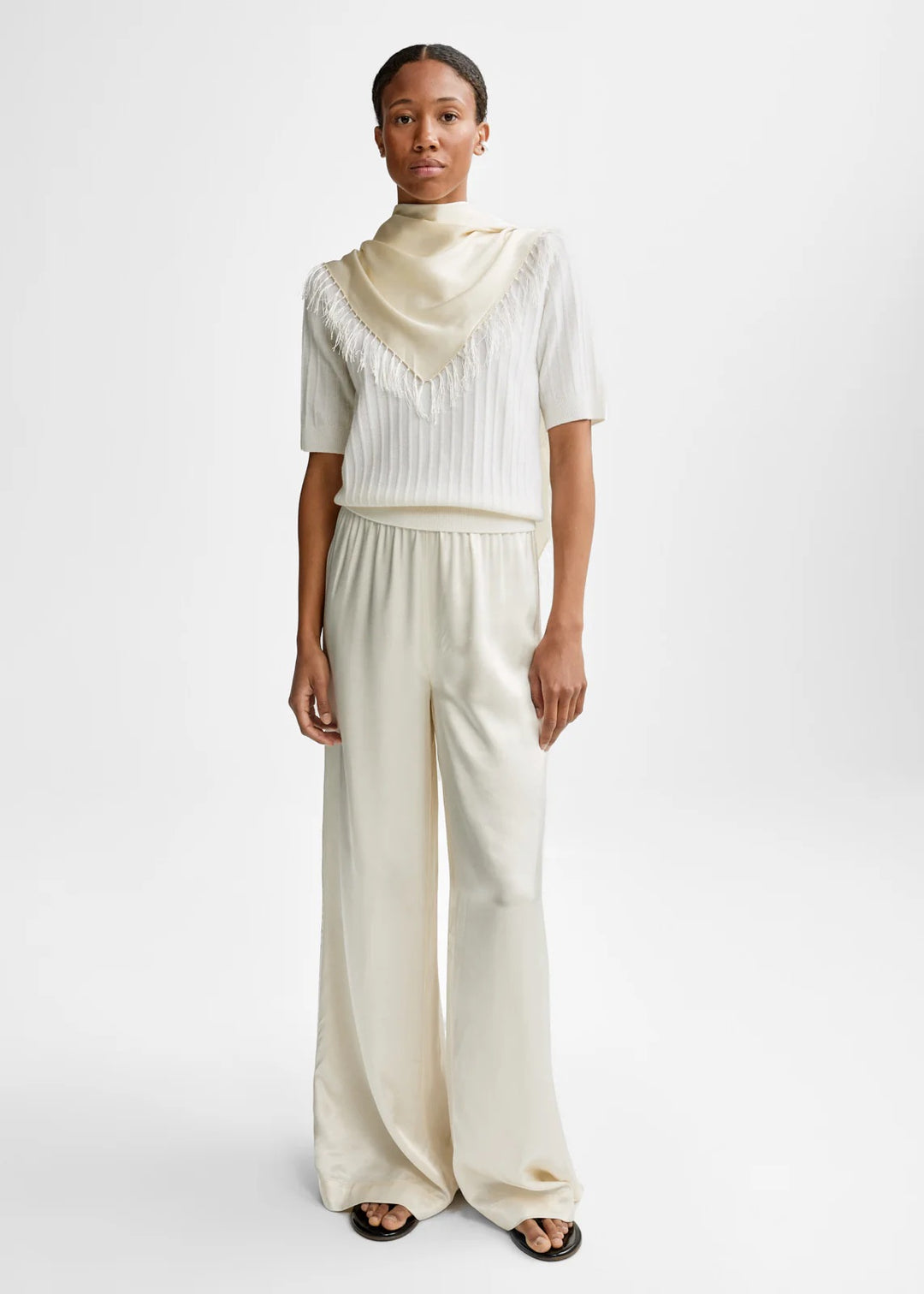 Molly Wool Cash Knit  White