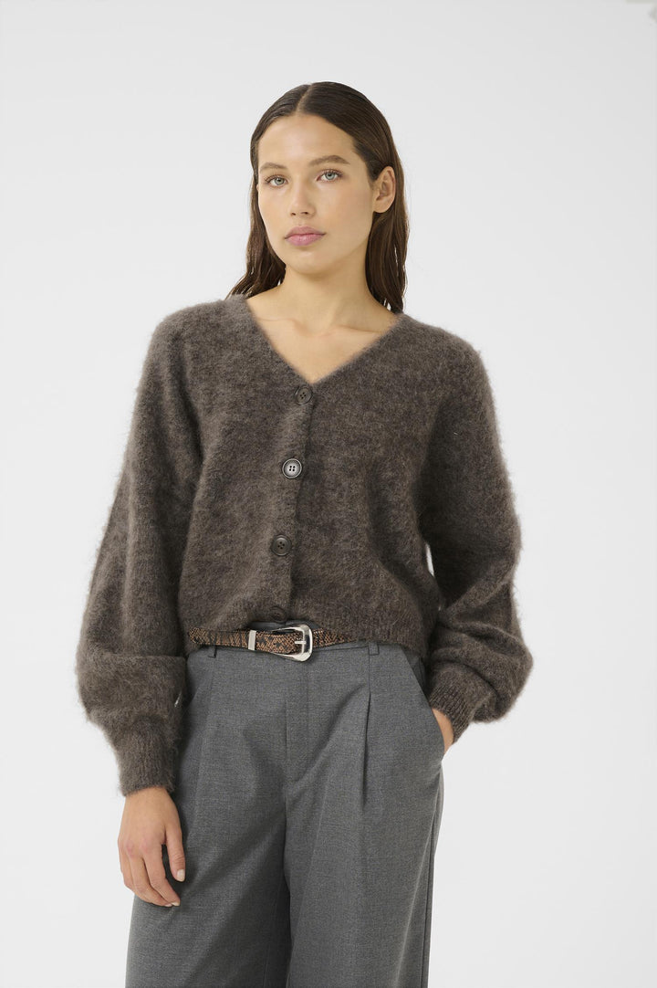 debbie cardigan  Chestnut Melange