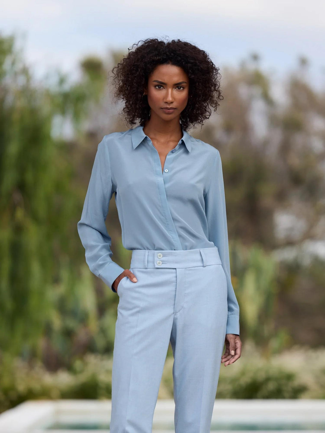 Harper Shirt  Light Blue