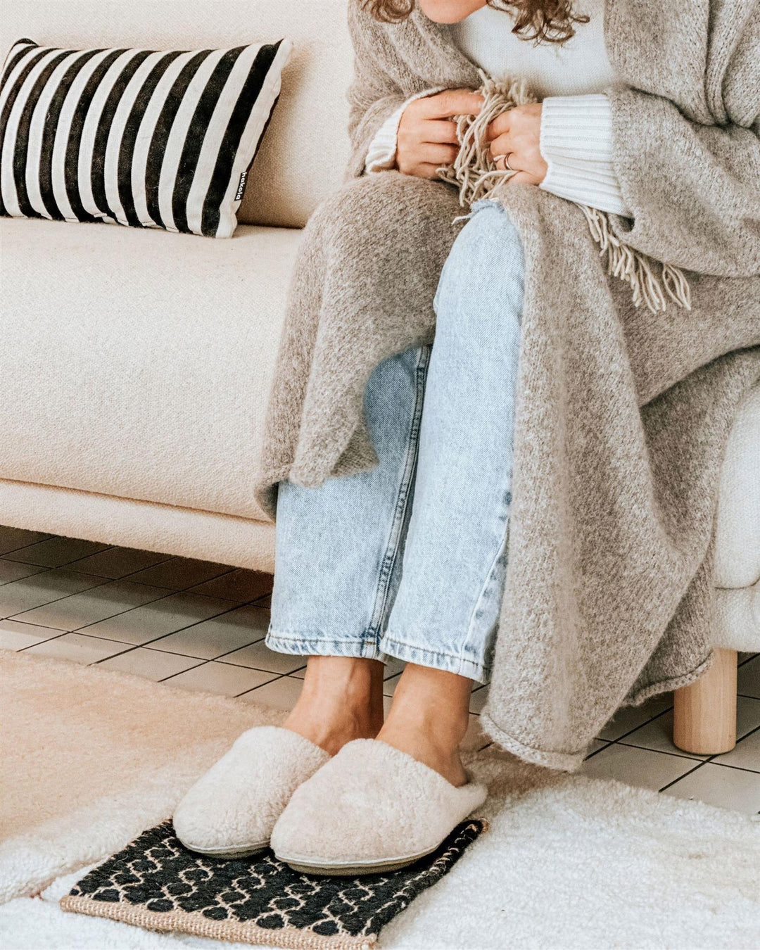 Viba Roma Shearling  Natural White