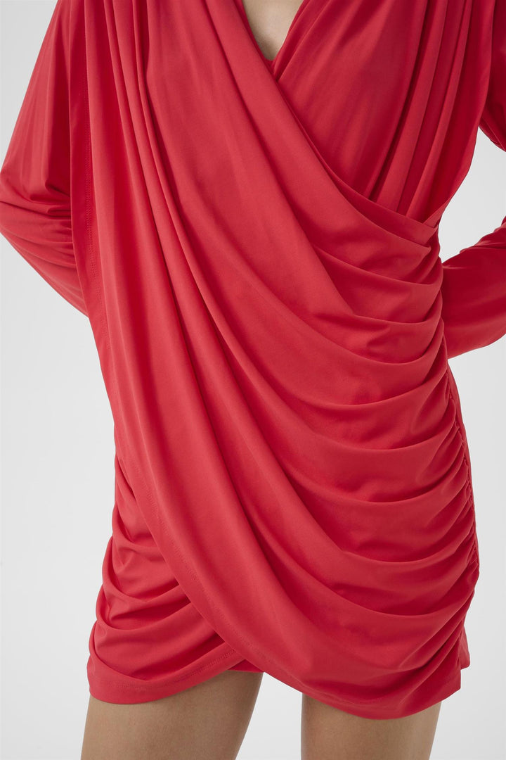 Kadie Short Dress  Tomato
