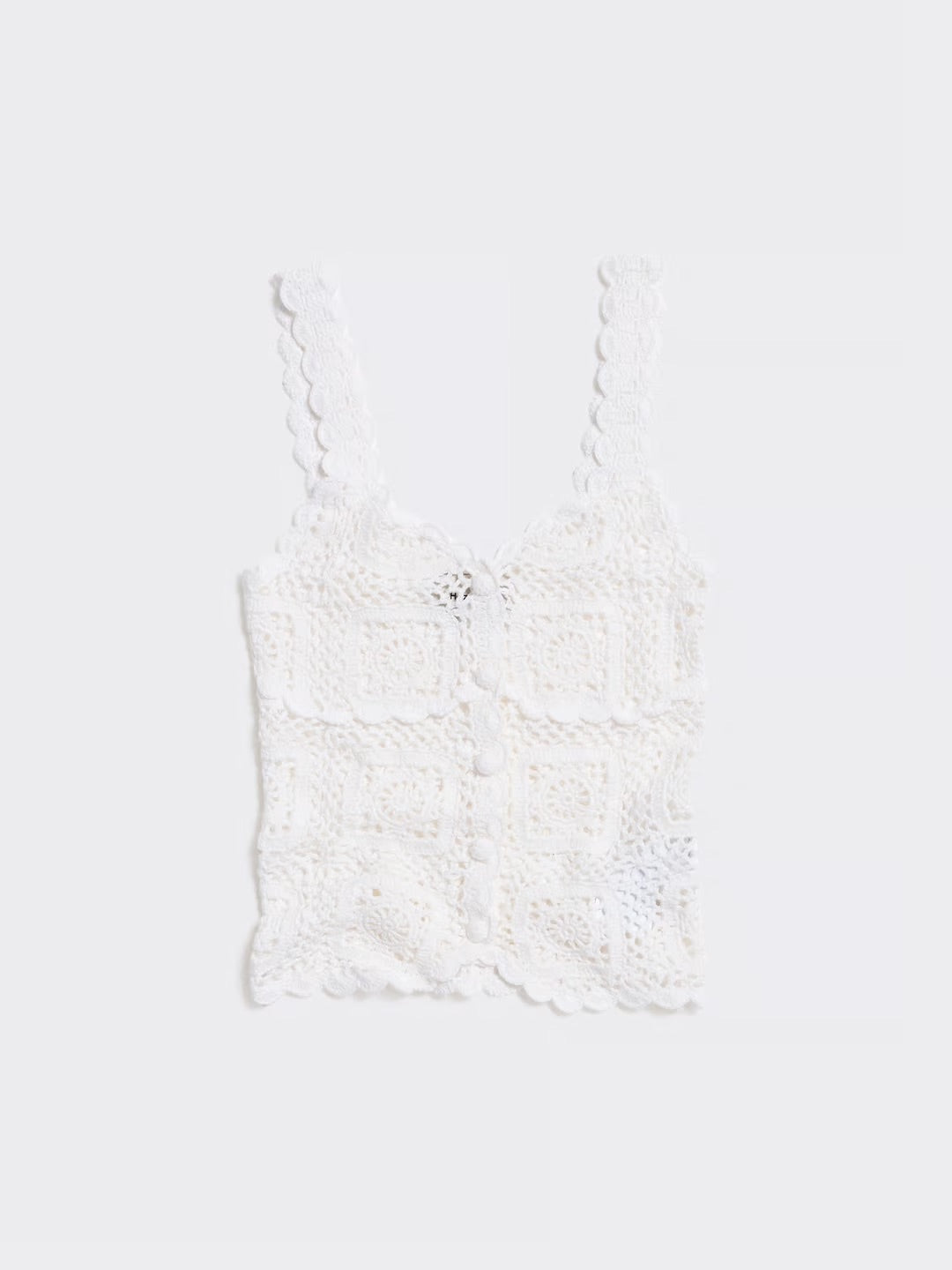 Rosie Crochet Top  White