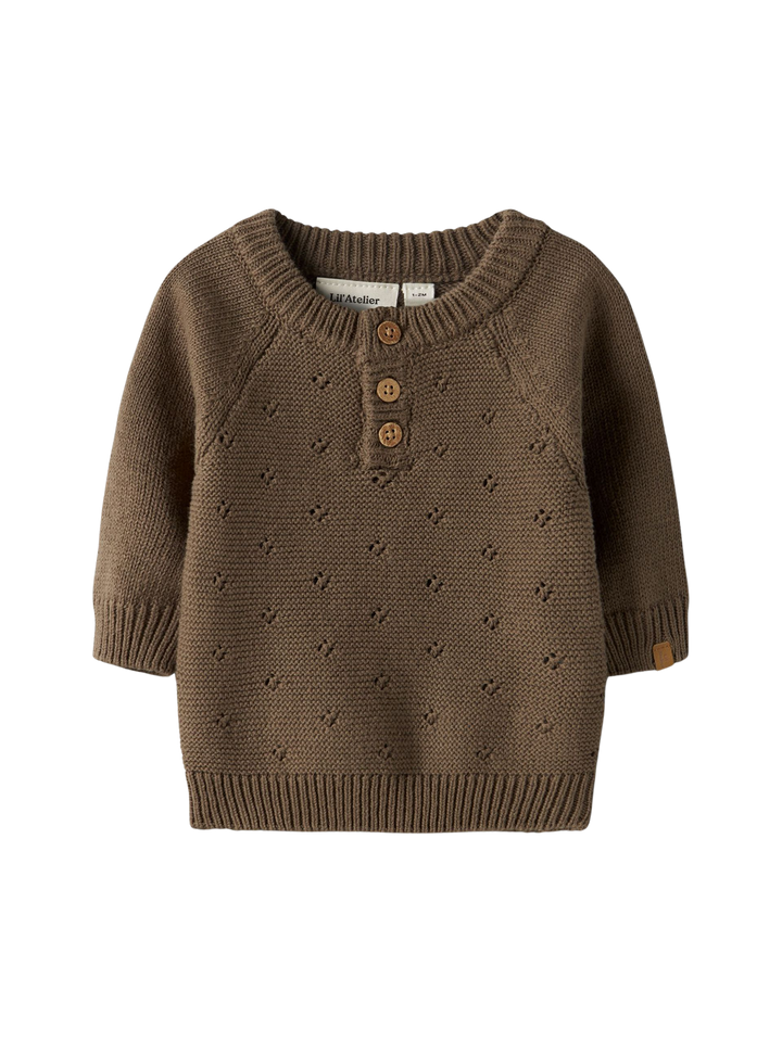 Laguna Ls Knit  Mørkebrun