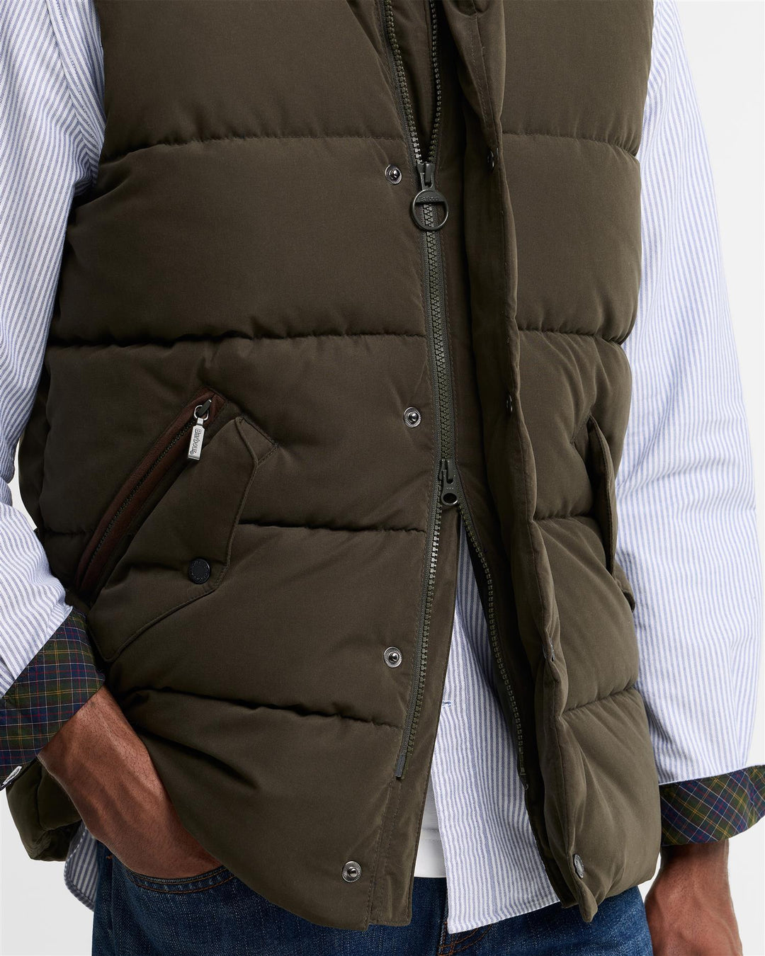 Barbour Powell Gilet  Dark Sage