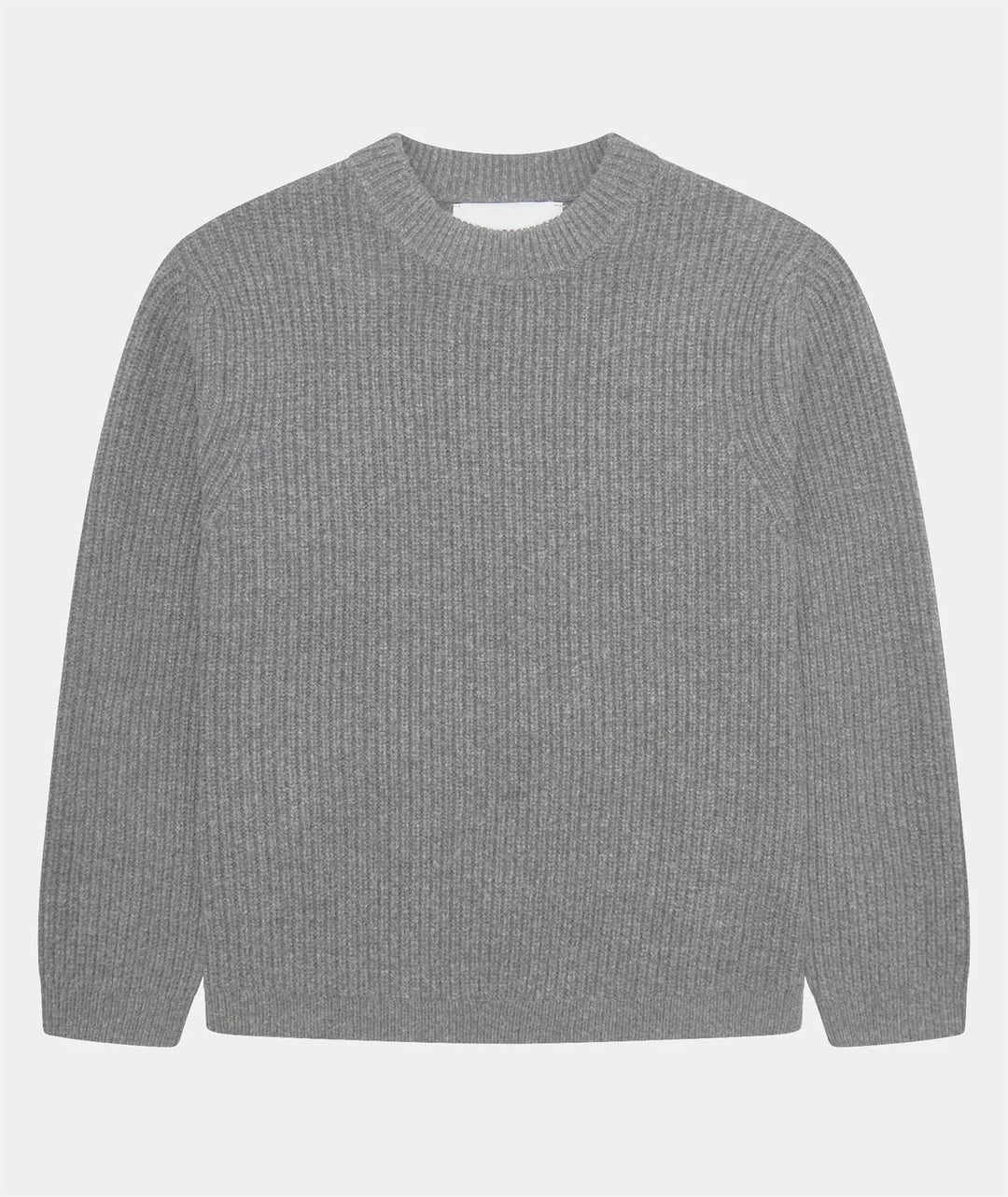 Boxy Wool Knit - Light Grey Melange  Light Grey Melange