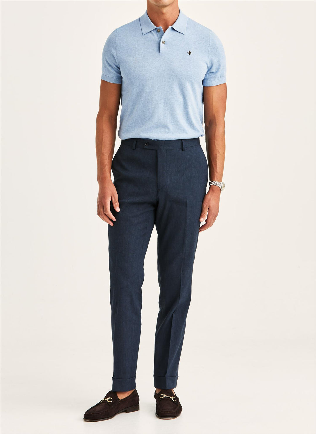 Jack Linen Suit Trouser  Navy