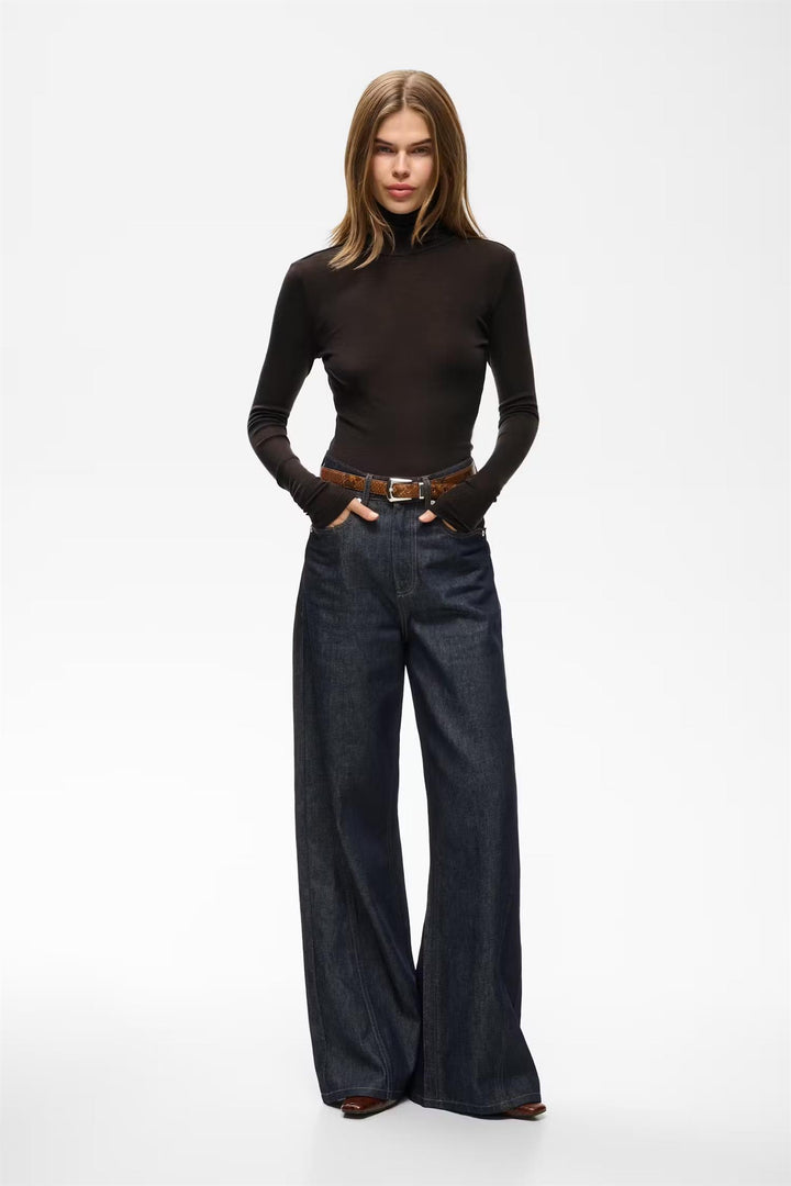 GZNINIA WOOL ROLL NECK  Chocolate Torte