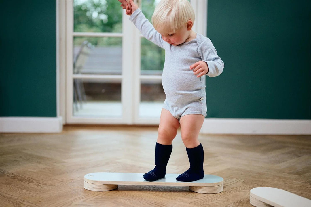 Non-Slip socks in Merino Wool  Midnight Blue