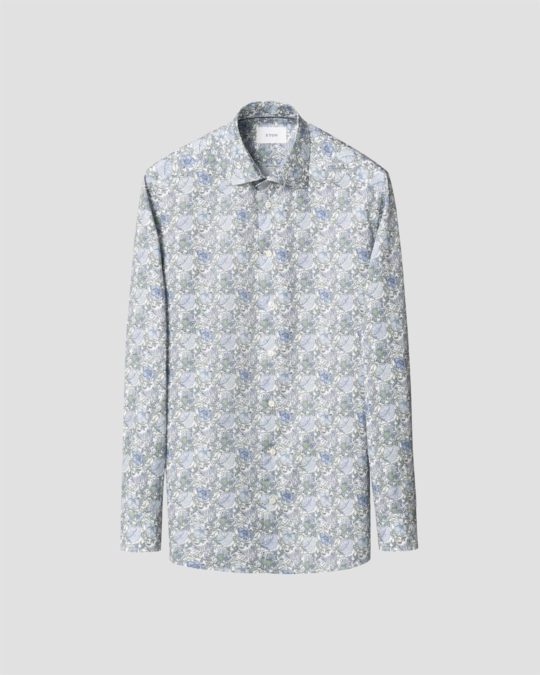 Floral Signature Twill Shirt  Mid Green