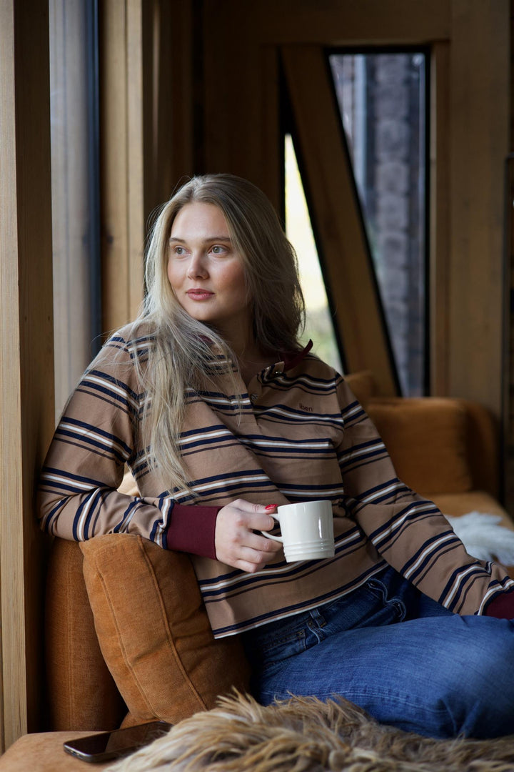Grit pique sweater  Camel