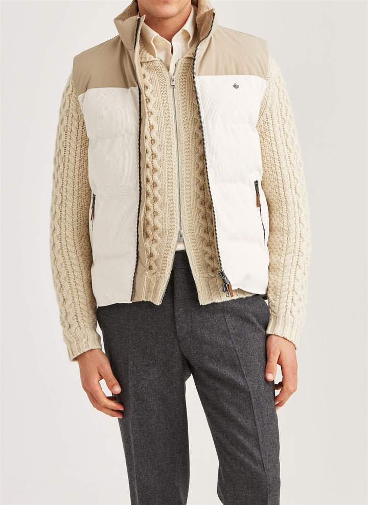 Catton Puffer Vest  Off White