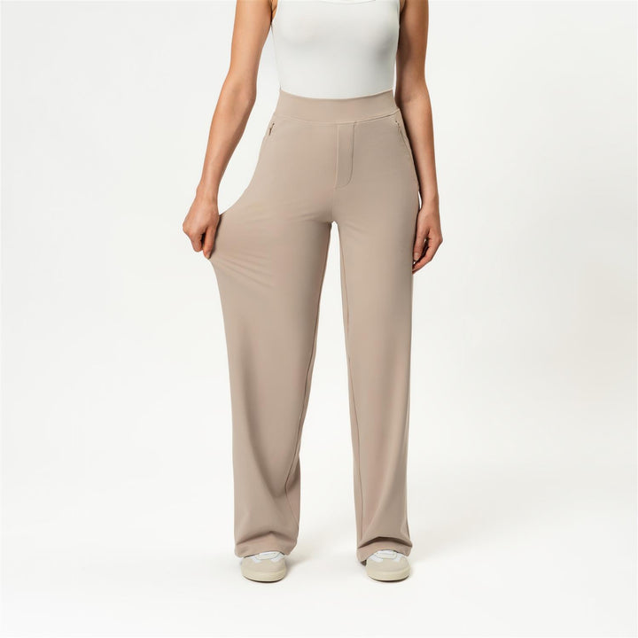 Asana Relaxed Straight Pant 32"L  Tan