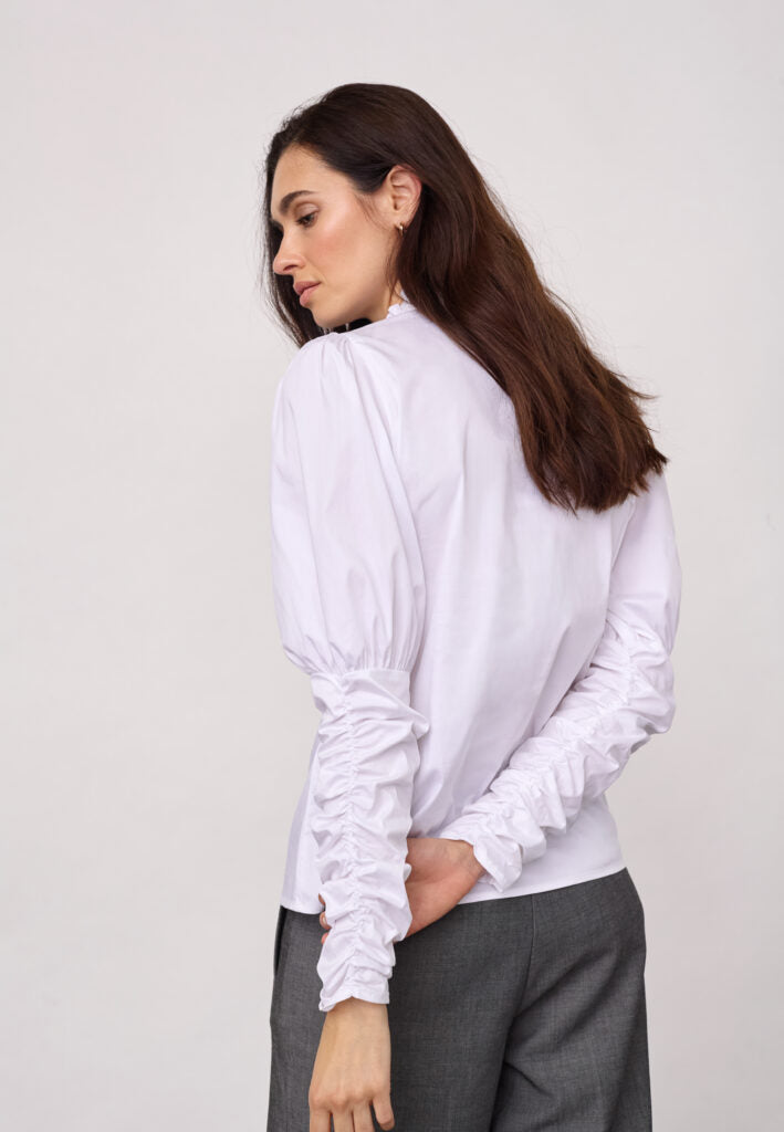 SannaCC Puff Shirt  White