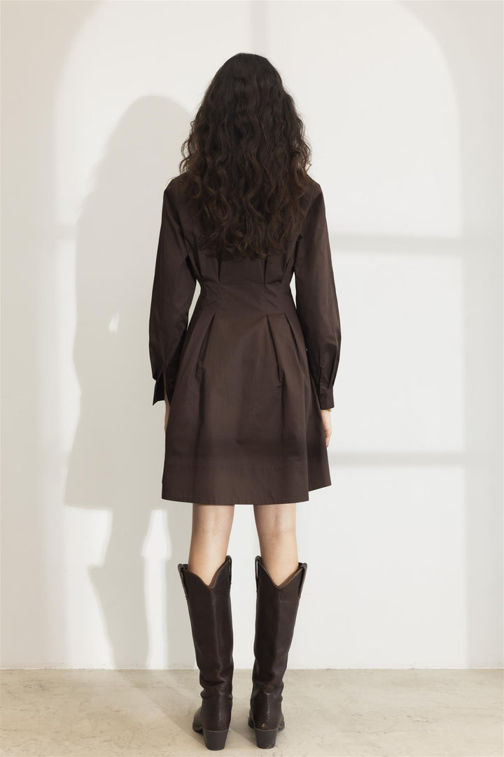 Emira Dress  Brown