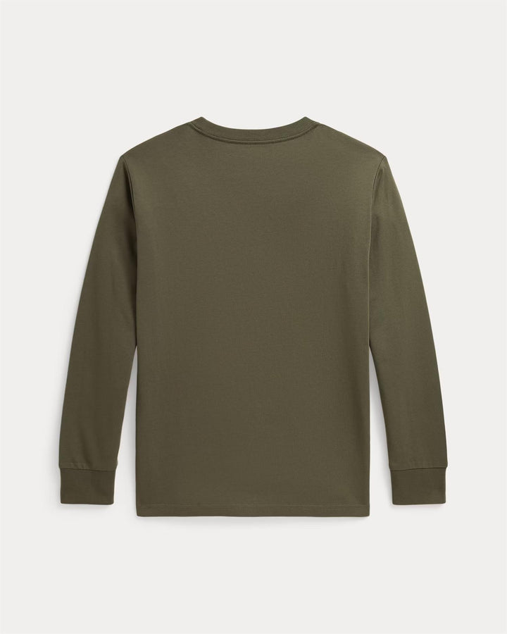 LS CN-KNIT SHIRTS-T-SHIRT  Crs Olv