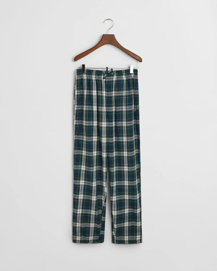 FLANNEL CHECK PAJAMA PANTS  Navy