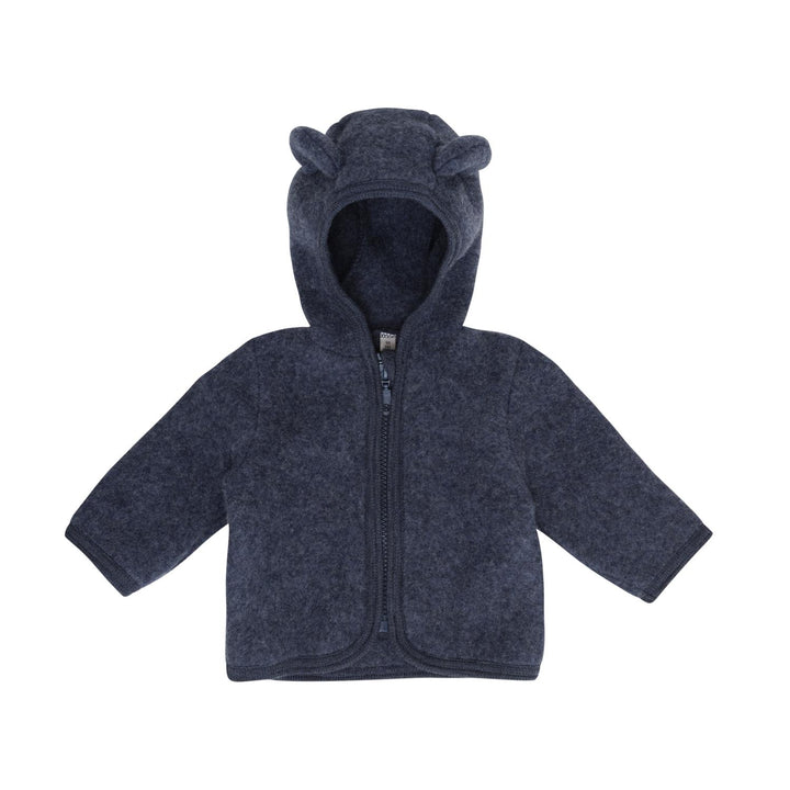Jacket Ears Wool Fleece Ombre Blue Melange