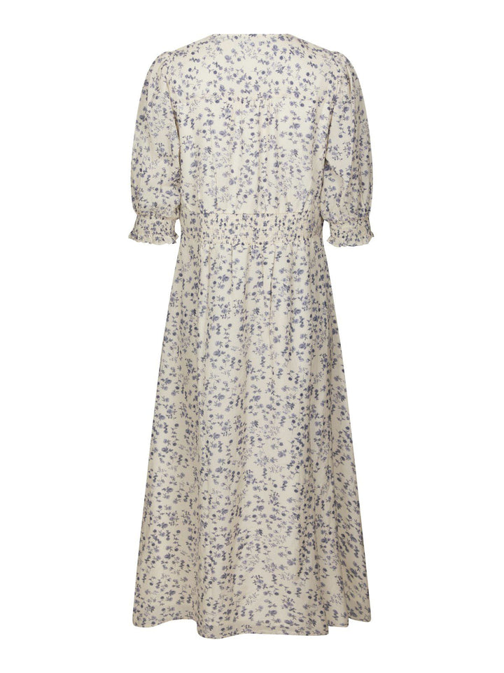 Valley Structure Flower Dress  Off White