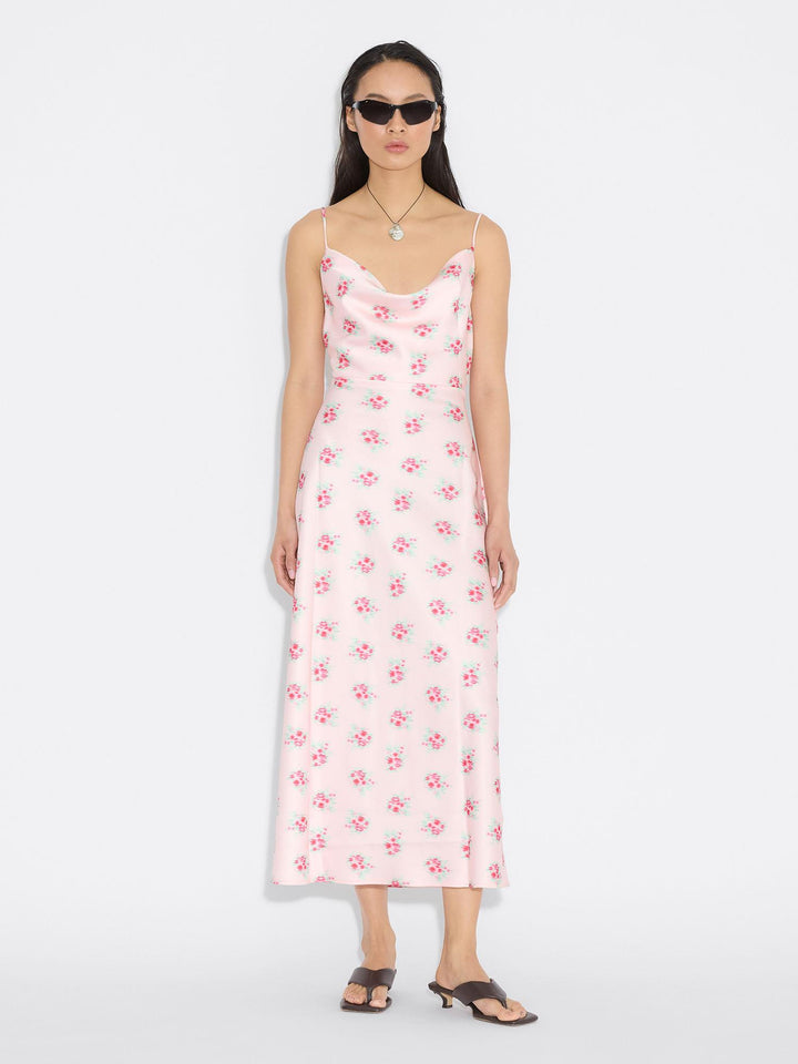 Eila Print Dress  Lt. Pink Mix