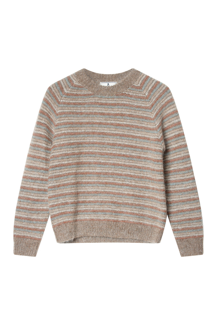 Maddox Stripe  Brown Melange Combo