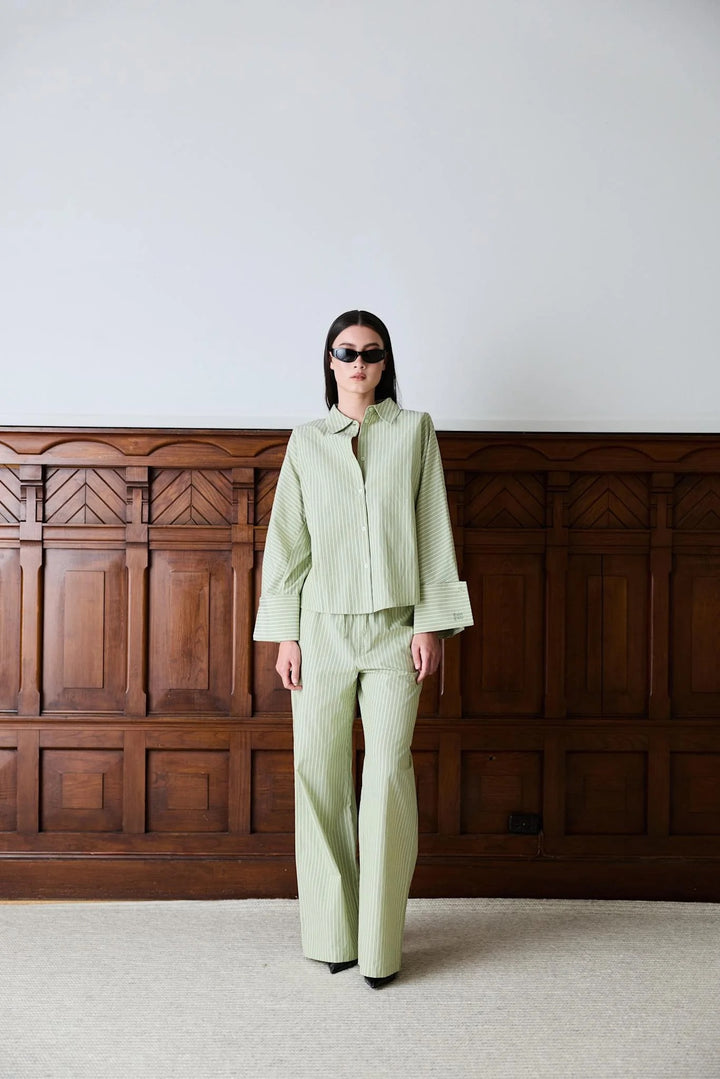 Atari Shirt  Sage Stripe