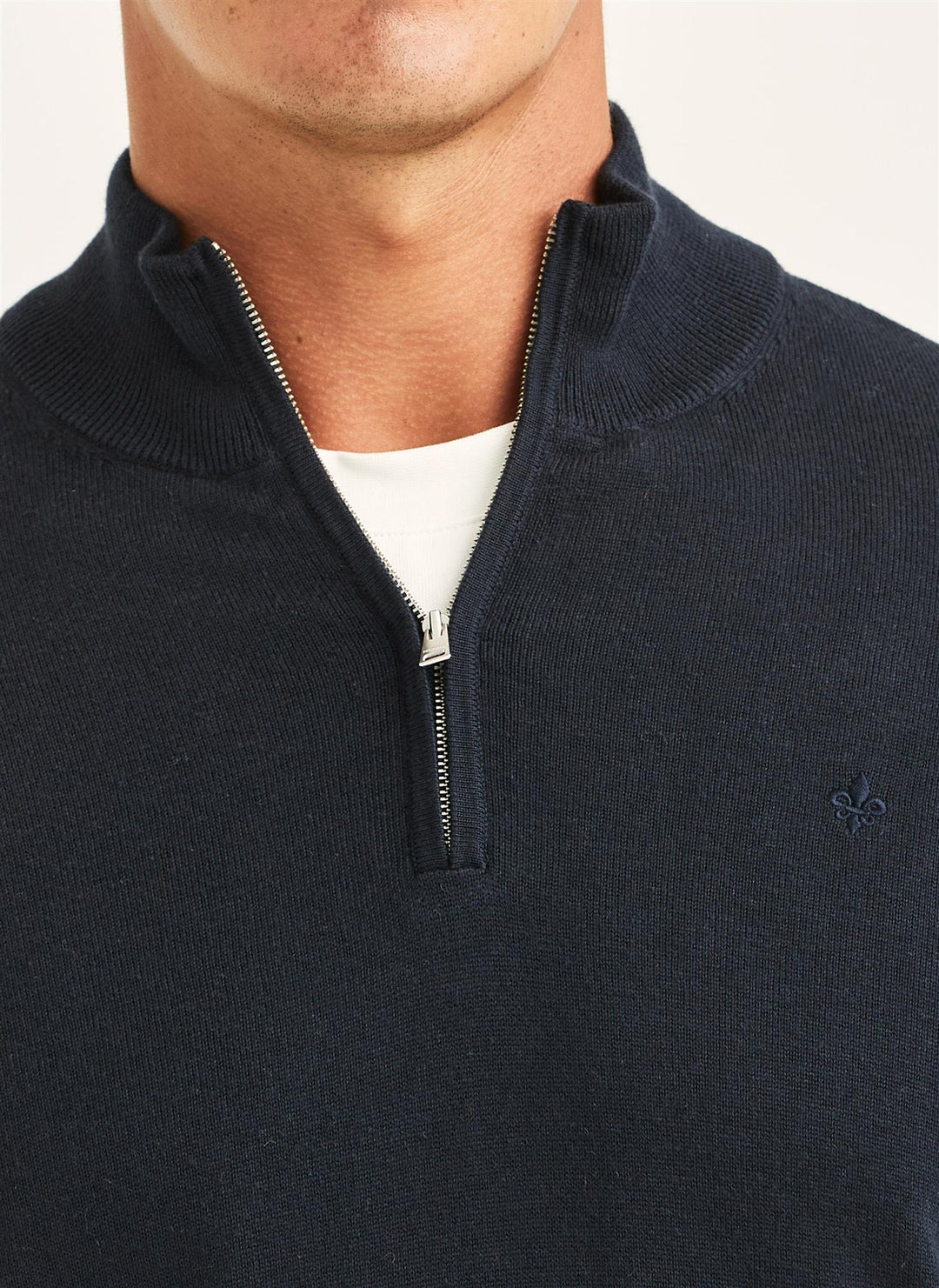 Riley Half Zip  Old Blue