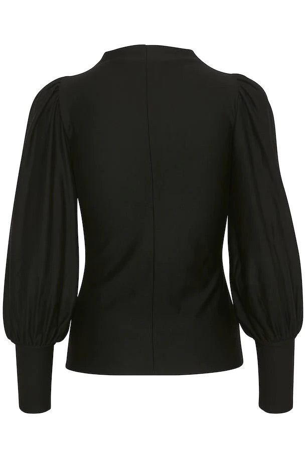 RIFA PUFF BLOUSE  Black