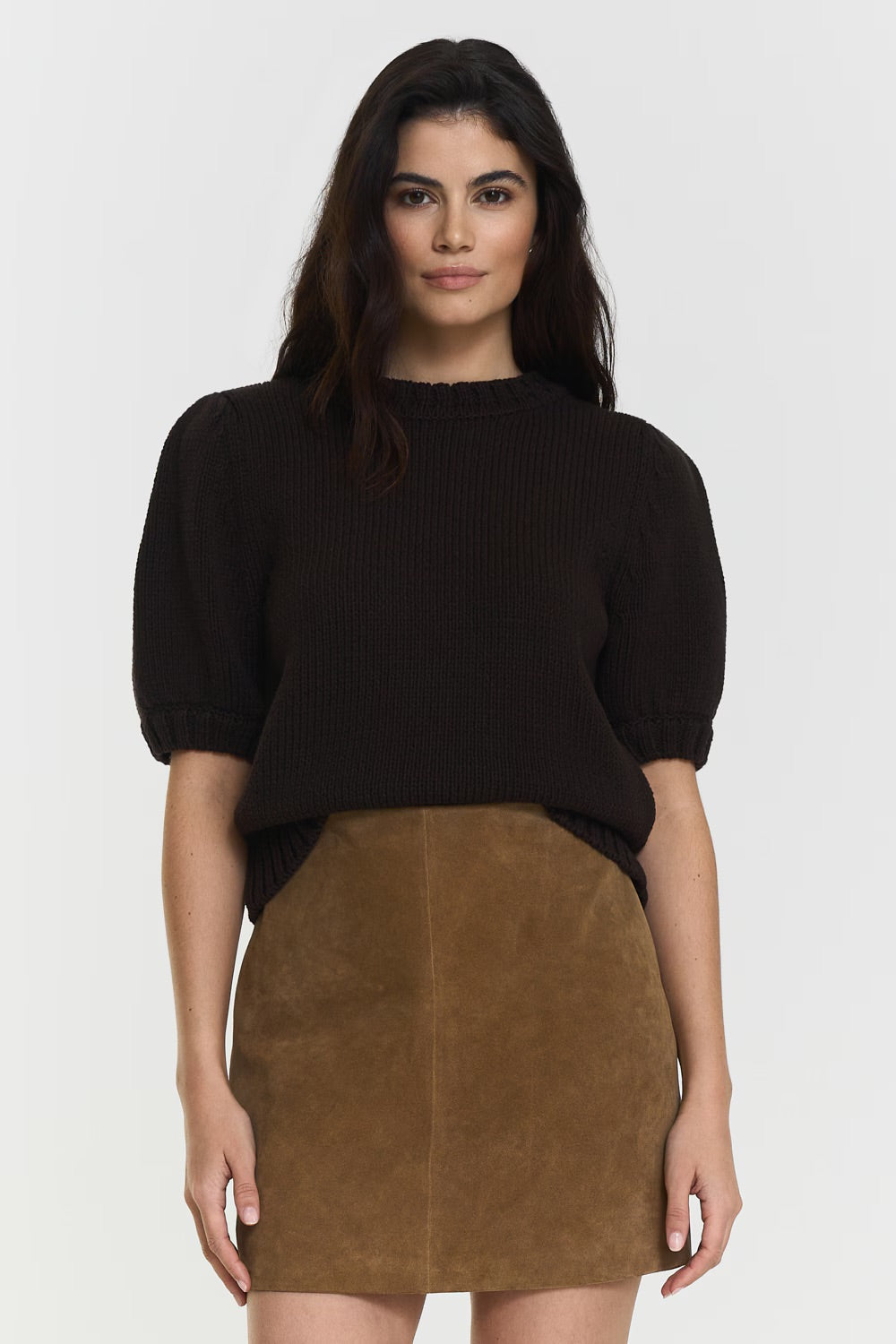 Iris knitted top  Brun