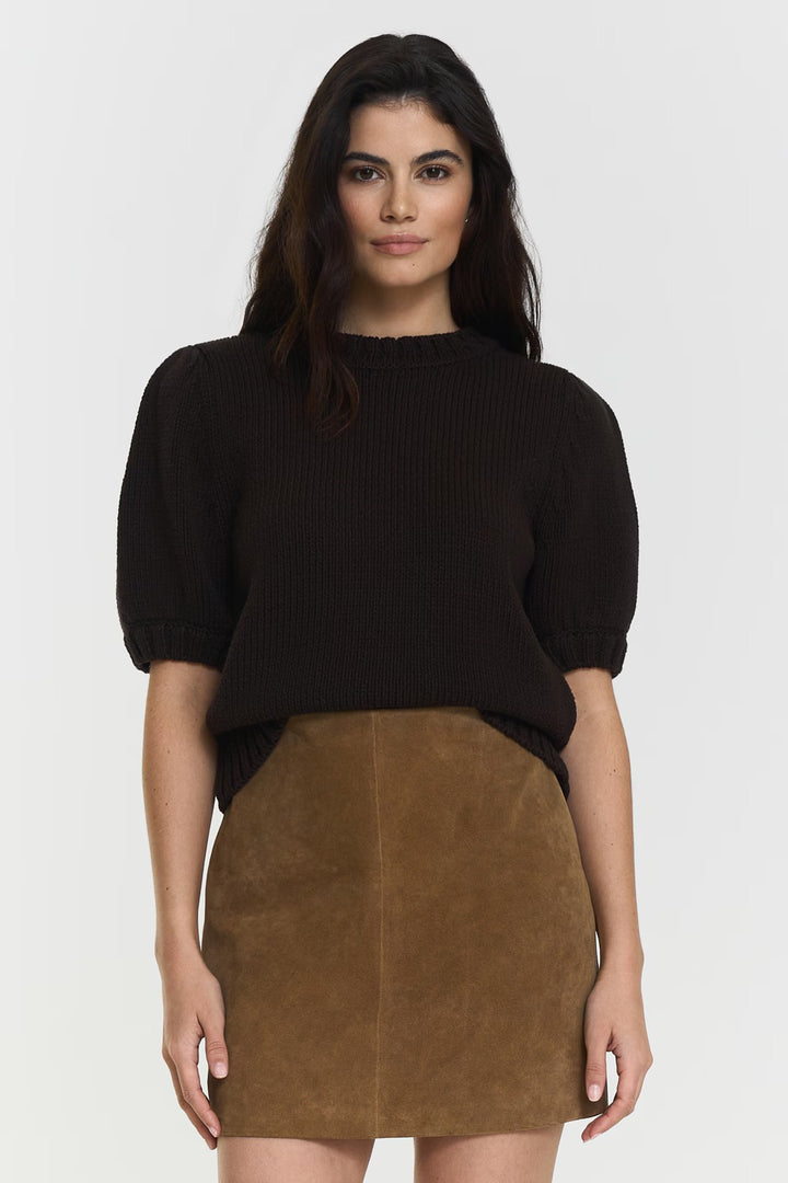 Iris knitted top  Brun