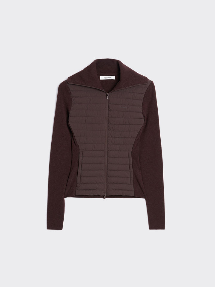 Lindsey Padded Knit Jacket Brown