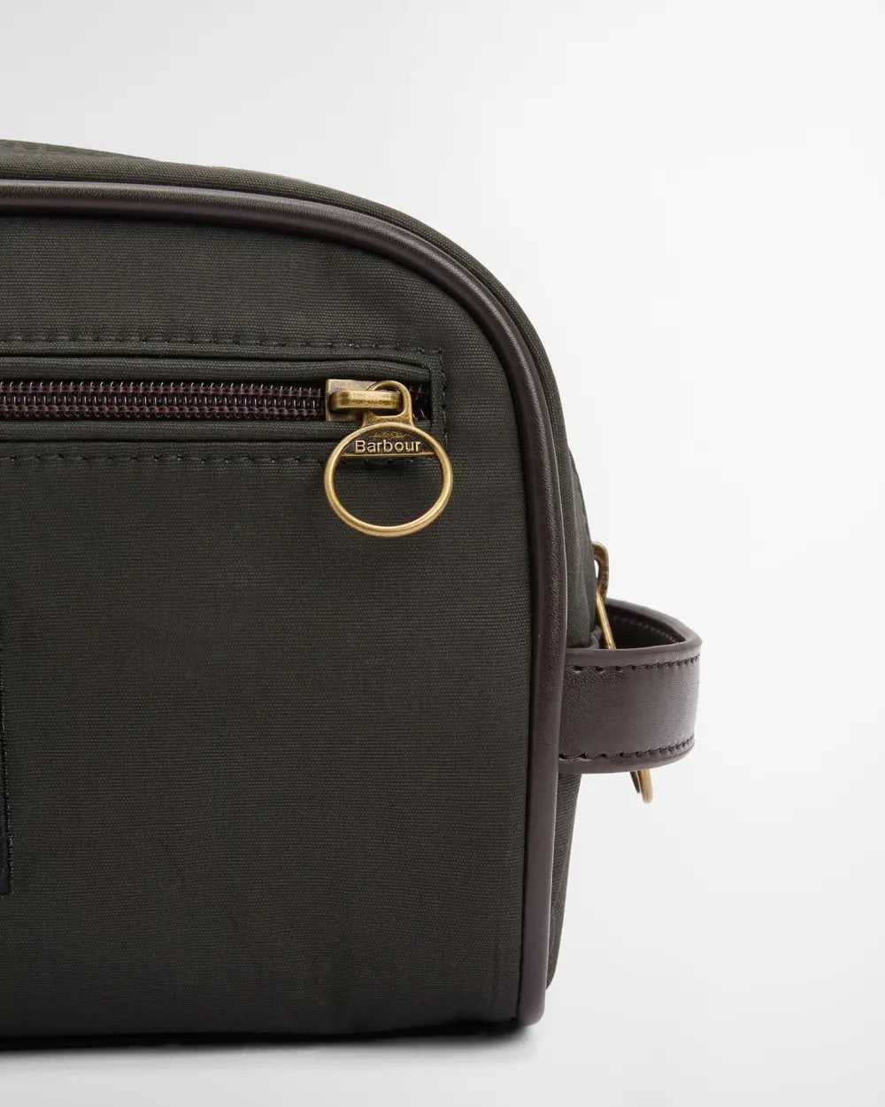 Barbour Wax Washbag  Olive/Beacon