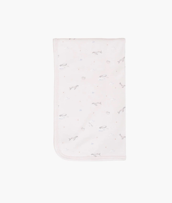 Whales Blanket Pink
