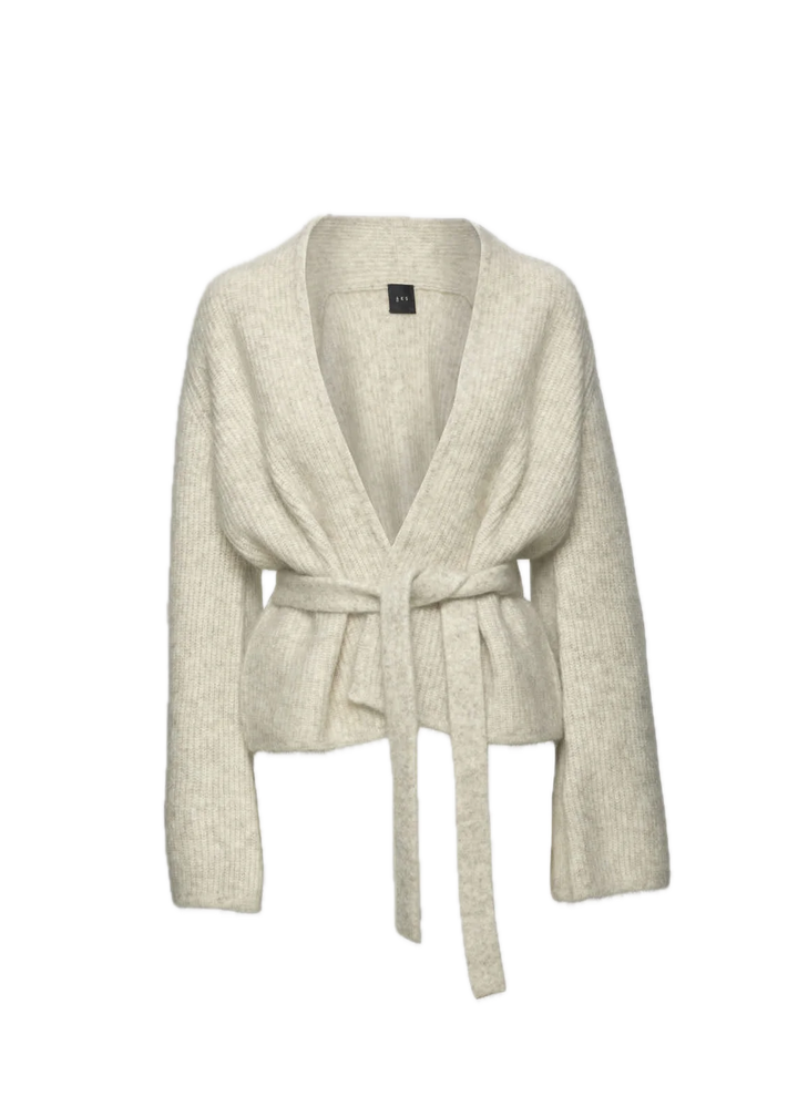 Lila Mohair Cardigan  Wheat