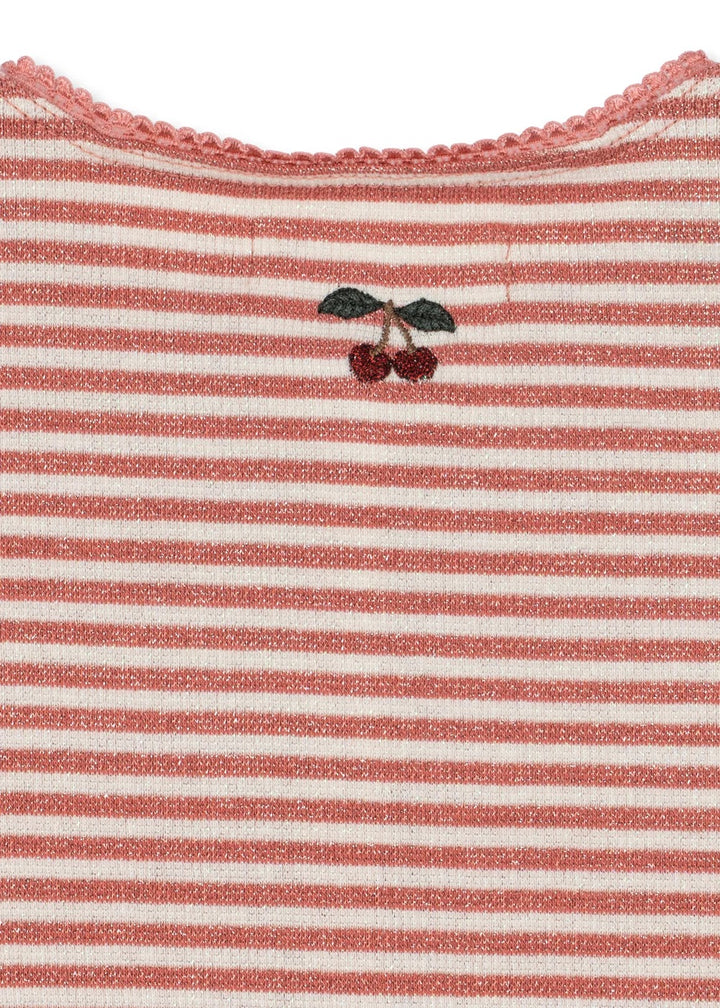 ROLI STRIPE CARDIGAN  Rose Cream Stripe
