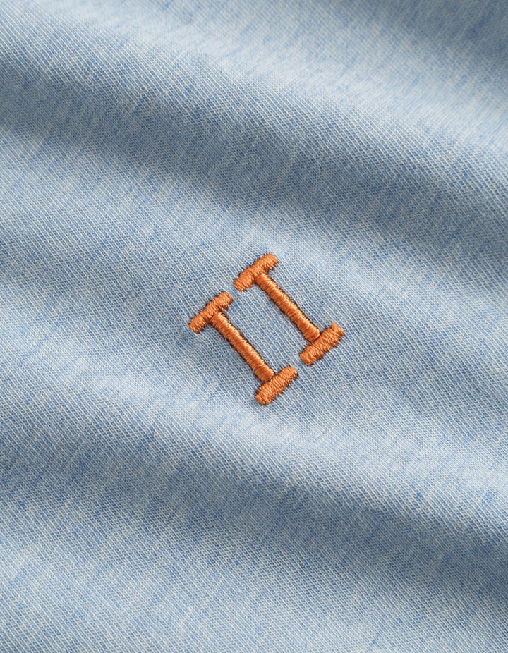 Nørregaard T-Shirt - Seasonal  Bel Air Blue Melange/Orange