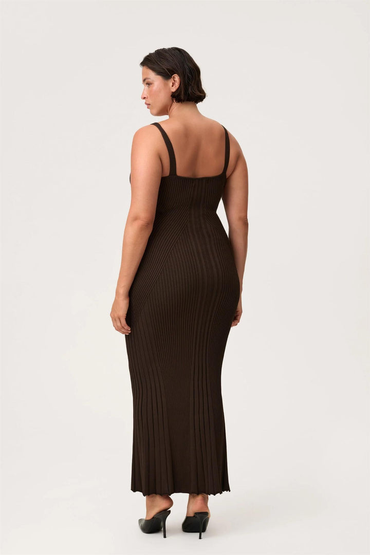 Lugo Maxi Dress  Brown