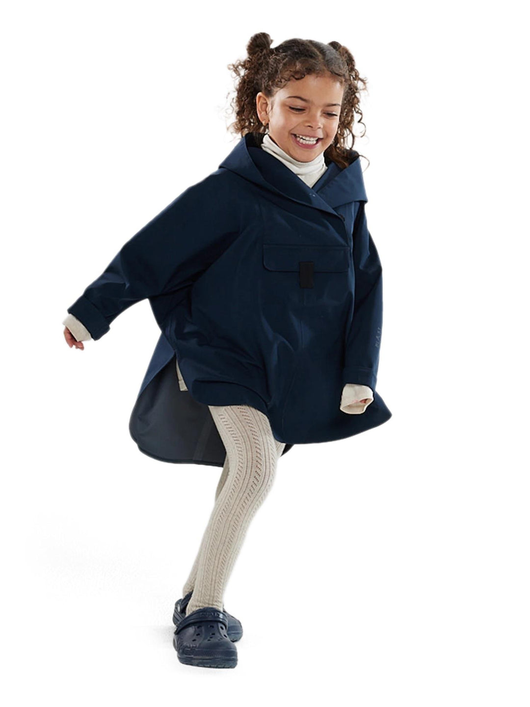 BERGEN MINI PONCHO  Dark Navy