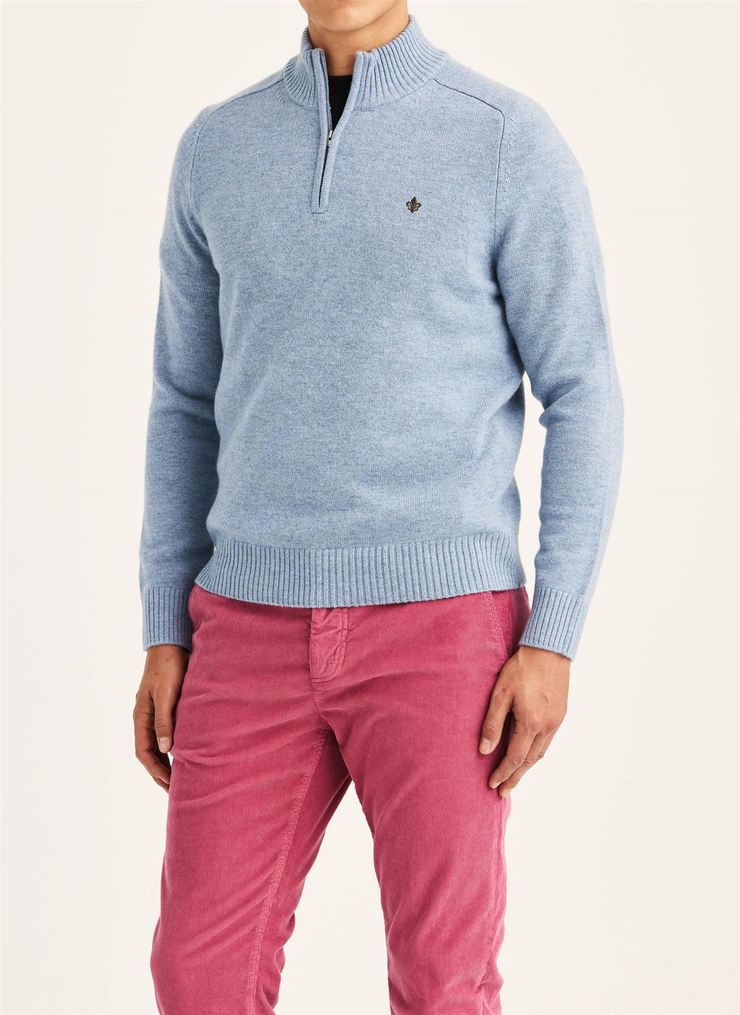 Hertford Half Zip  Blue