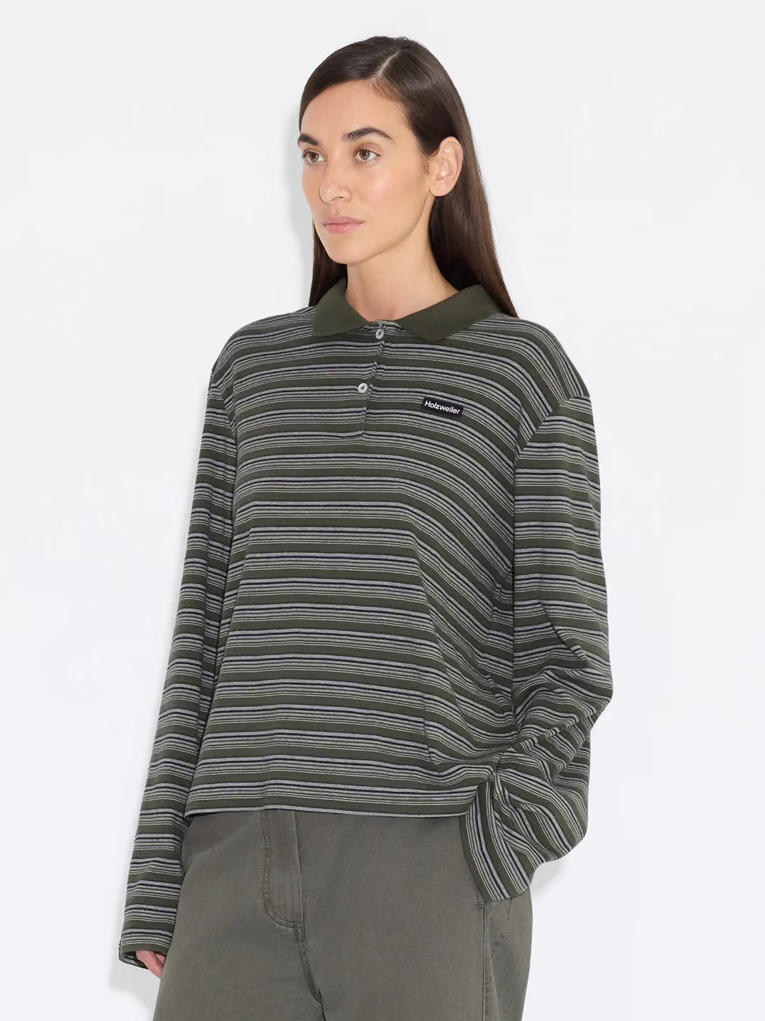 SUNNY POLO  Green Stripe