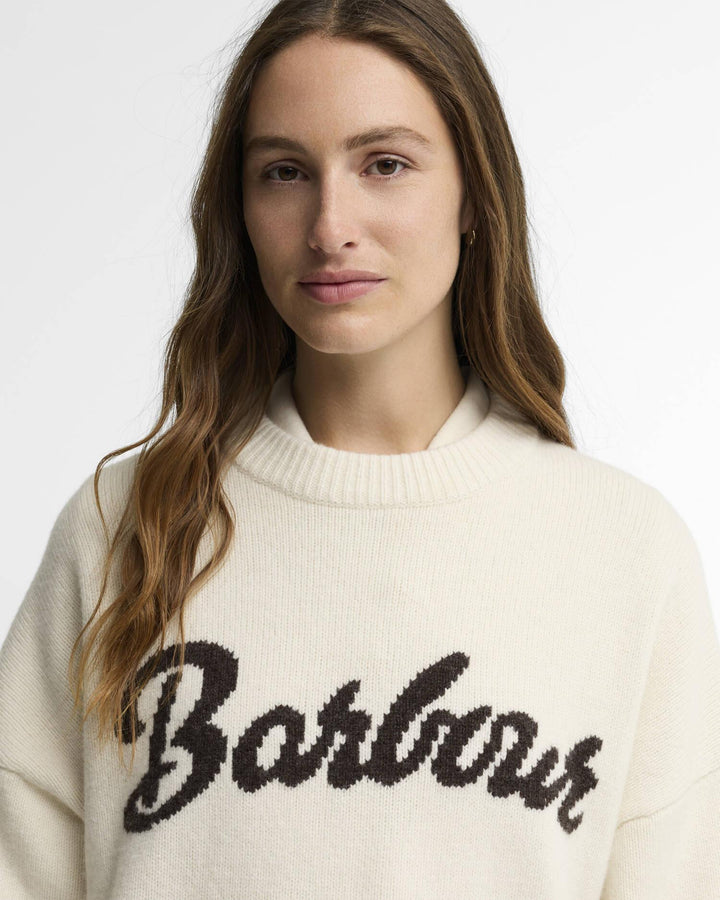 Barbour Ivybridge Knit  Ecru