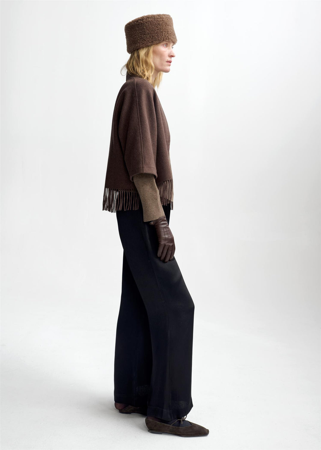 Keyla Lambswool Jacket  Brown