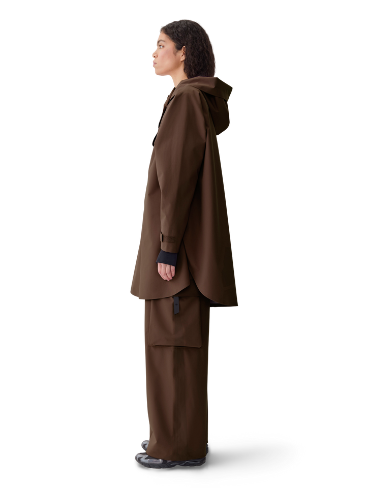 Bergen poncho  Brownstone