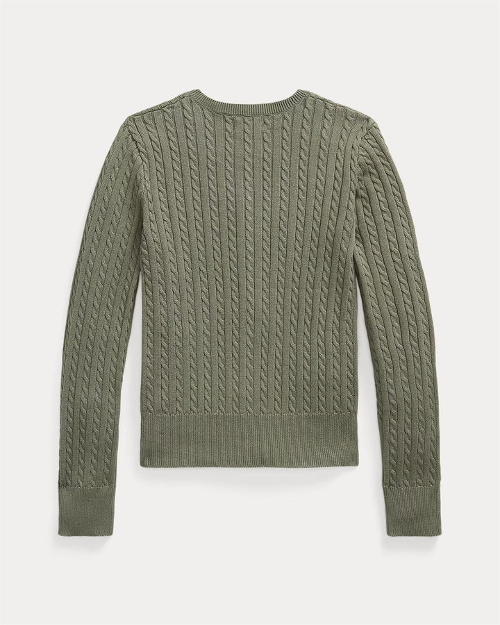 MINI CABLE-TOPS-SWEATER  Cruise Oliven