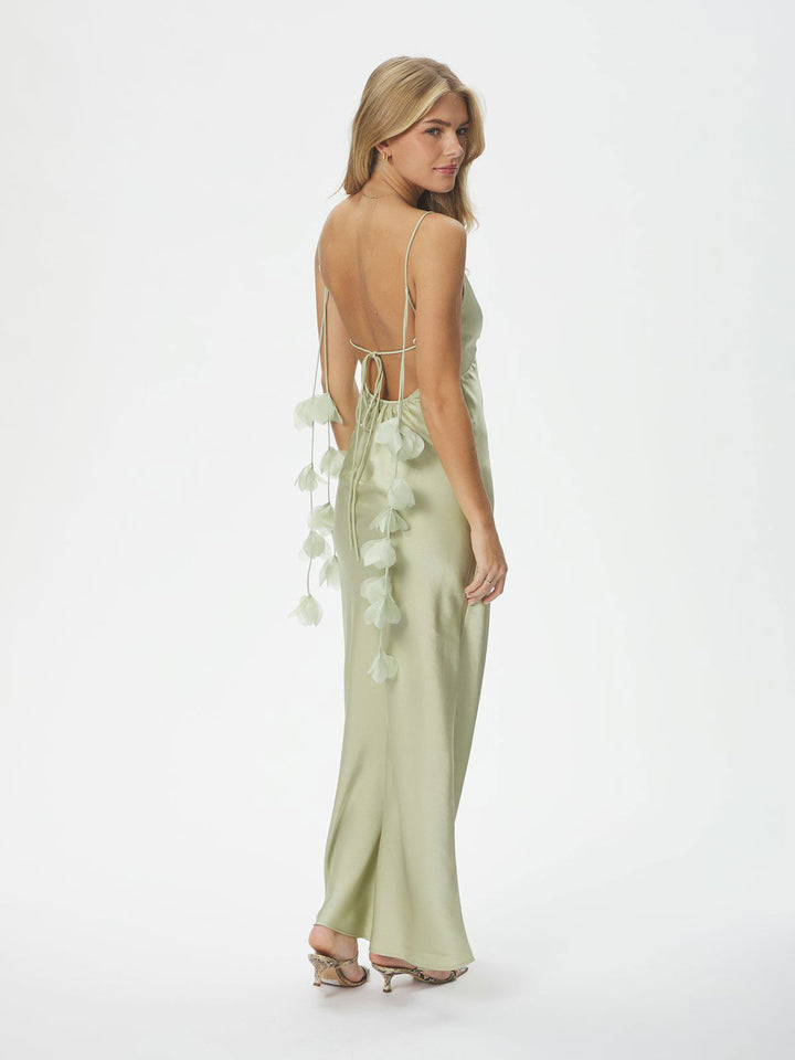 Colly Heavy Sateen Dress  Mint Green