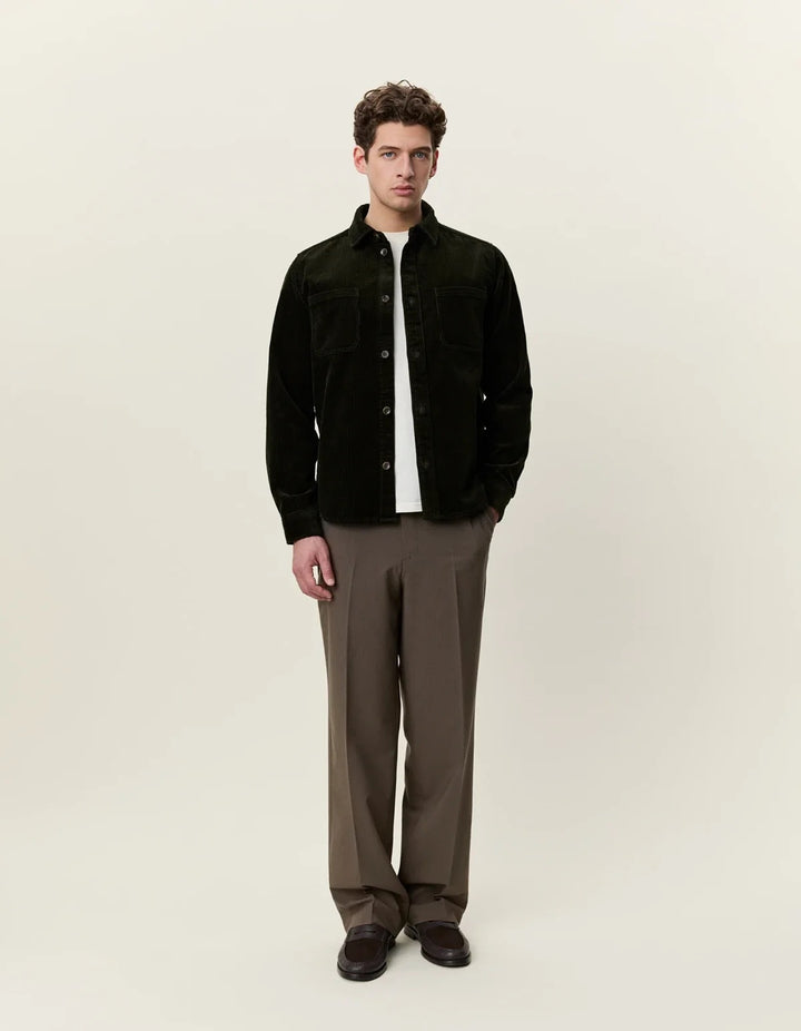 Corduroy Overshirt  Rosin Green