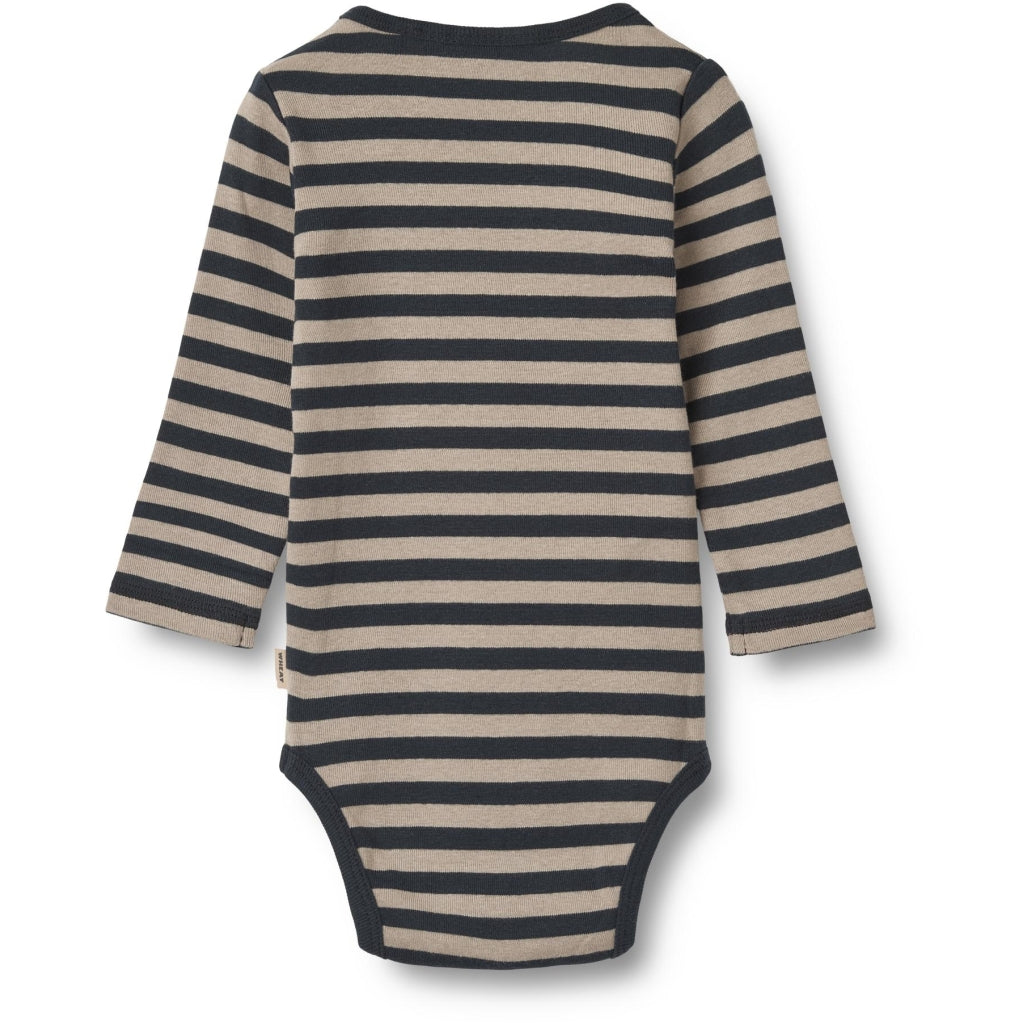 Body L/S Freddie  Navy Stripe